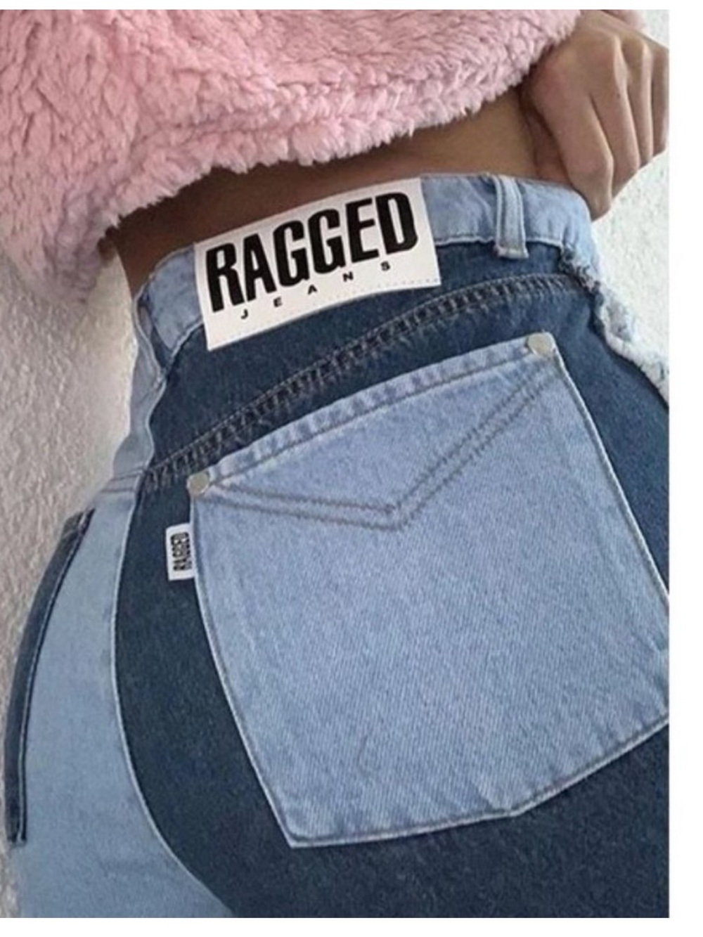 The Ragged Priest Patchwork Colorblock Jeans - Picture 3 of 5